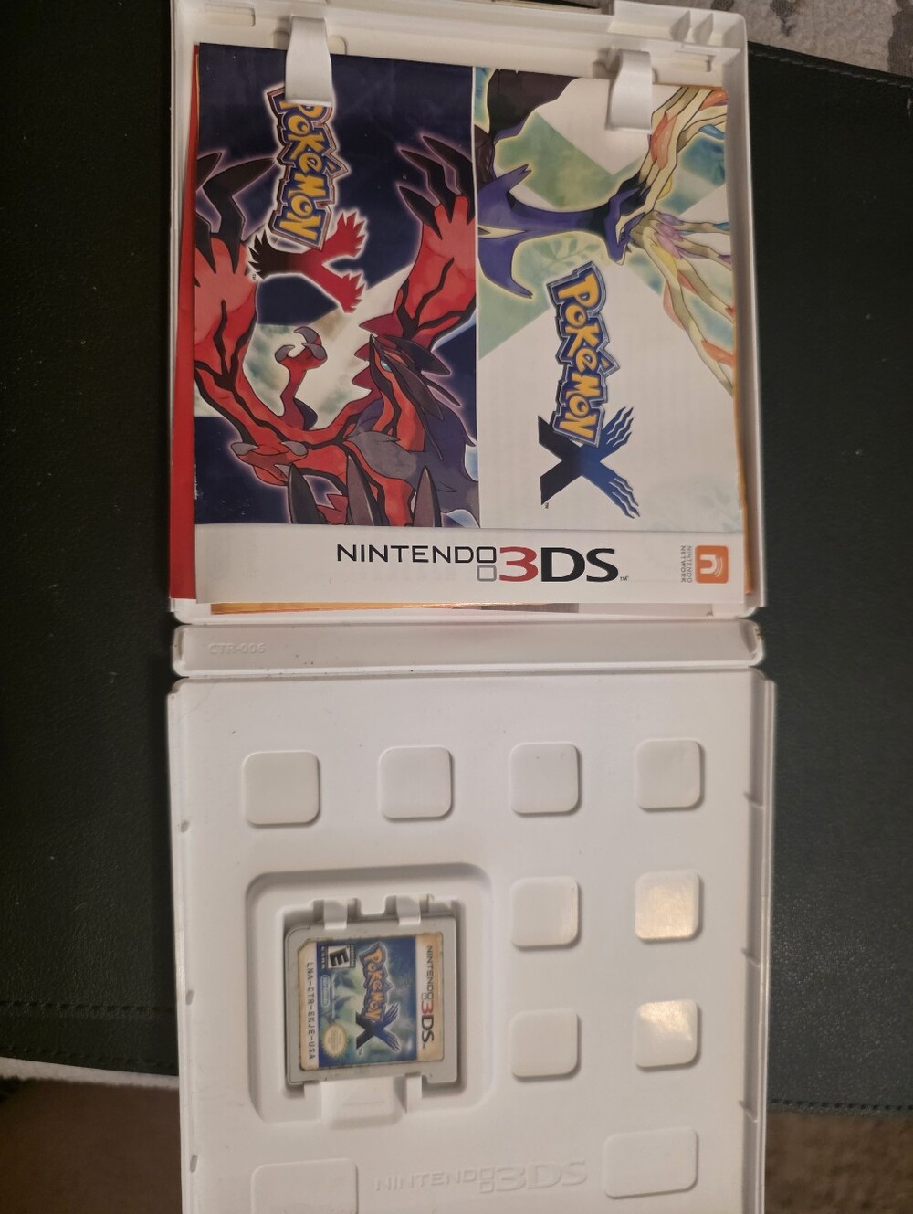 Nintendo Pokémon X White and Red Insert 3DS